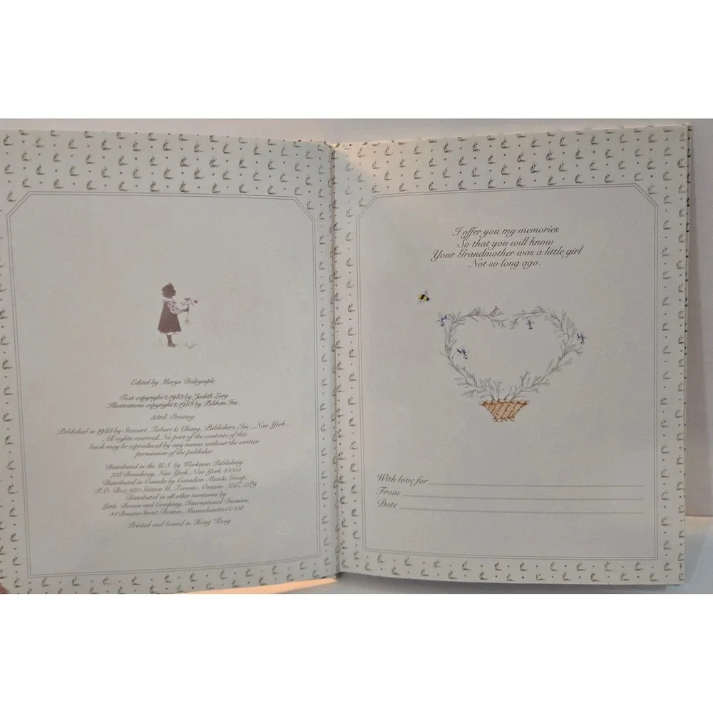 Vtg Grandmother Remembers A Written Heirloom For‎ My Grandchild Journal Book New